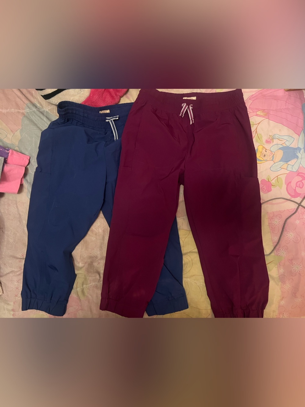 Boston Traders Kids Jogger Pants - Blue and Burgundy